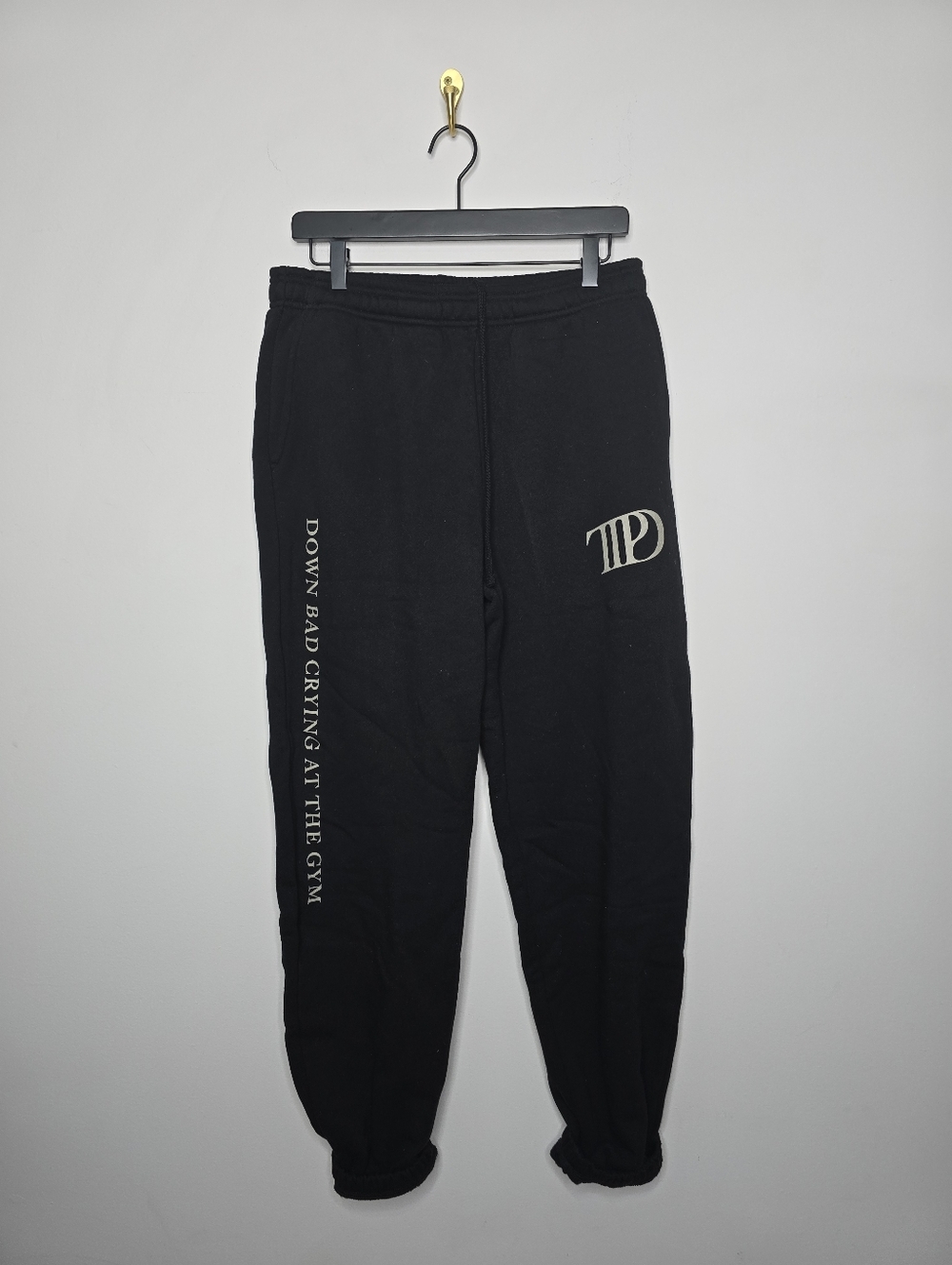 Taylor Swift TTPD Down Bad Crying at the Gym Sweatpants Size Large